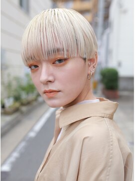 オンヌ(onnu) 2ブリーチ抜きっぱなしホワイトブロンドスタイル