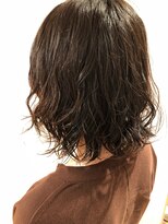 ヘアーサロン ビー(hair salon b.)&nbsp;レイヤーボブ　くびれミディ　パーマ　ニュアンスパーマ