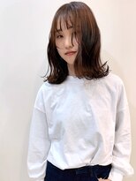 ヘアー ドレッサー パワードール(Hair Dresser)&nbsp;毛先パーマでクールな外はねくびれミディ