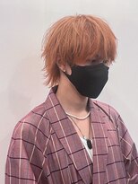 ウィルゴ(VIRGO) ピンクオレンジ中性ミディアムウルフ