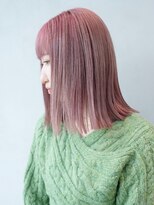 アルバム 渋谷パルコ(ALBUM) ピンクベージュ_チェリーブラウンフェミニンロング_ba373853