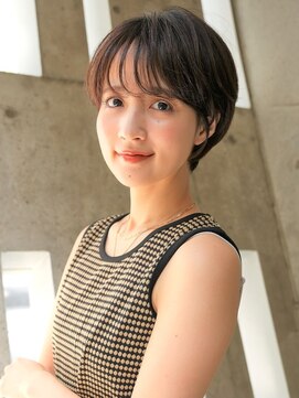 スナッグルサロン(SNUGGLE SALON) 前髪ありショートボブ20代30代40代/ひし形/丸み/池袋/イメチェン