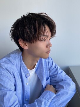 ツーダブルバイフィフス 茶屋町店(WW.. by fifth) センターパートニュアンスパーマスパイラルパーマメンズパーマ