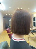 切りっぱなしボブ