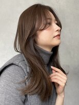 ノイ(noi) 顔周りレイヤーカットくびれヘアミルクティーベージュカラー