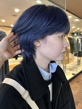 ノラ ヘアーサロン(NORA HAIR SALON) 【大久保】ケアブリーチ、ブルーカラー
