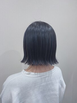 ノーブル シェアサロン(NOBLE ＋Shaire salon) ダークカラー切りっぱなしボブ