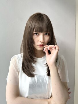 ジョエミバイアンアミ(joemi by Un ami) ★カールセミディシアーカラー姫カット小顔カット韓国レイヤー