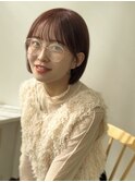 【Lufeli】佐藤有華/ピンクブラウン /暖色ボブ/ワンレン