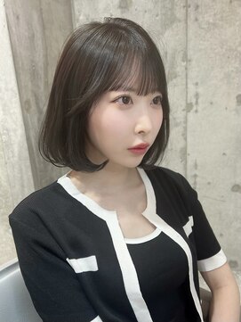 シーシンジュク 新宿南口(Sea shinjuku) アッシュカラー×大人ボブ[韓国/前髪/新宿/レイヤーカット]