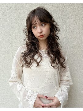 レジュアル(RESSUAL) 黒髪ボブルフネビージュ小顔ヘアワンレン