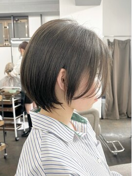 ルアン 上通り(ruen) 丸みショート　丸みショートボブ　熊本美容室　ruen 右田莉奈