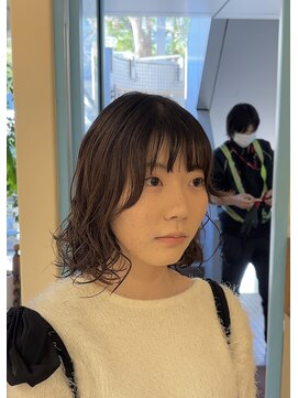 シアン 栄店(CYAN.) 伸ばし途中のイメチェンに！ボブミディアムパーマ