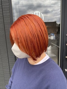 メルバイレガロ 水戸(mer by REGALO) ハイトーン/オレンジカラー/マチルダボブ