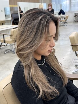 ニュート(Neut ) シャドールーツバレイヤージュケアブリーチミルクティーベージュ