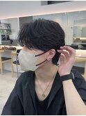 ニュアンスフェザーパーマセンターパートツーブロック名古屋栄