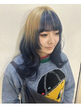 クオレ 梅田茶屋町店(Cuore) ブロンド×ネイビー