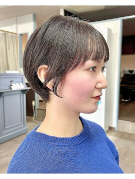 ルアン 上通り(ruen) 熊本丸みショート　ショート　熊本美容室　ruen 右田莉奈