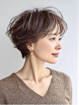 ハーツ(Heart's) 白髪ぼかし脱白髪染め大人ショート30代40代50代