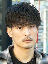 AI TOKYO+Sea MEN'S横浜 MEN'Sパーマ/MEN'Sカット【アイトーキョープラスシーメンズ】 大人ラウンドマッシュ/シャドウパーマ/横浜