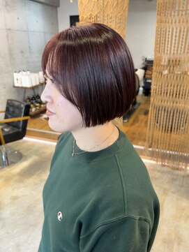 アイフィ(iFY) 【iFY 大川】チェリーカラー×ミニボブ