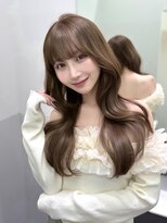 パルス ギンザ(PULSE ginza)&nbsp;ヘーゼルベージュレイヤーカット 韓国ヘアワンホン