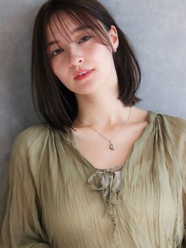 ルー ハナレ(Luu HANARE) ミディアムボブ/髪質改善/髪質改善/水素カラー/神戸/髪質改善