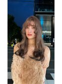 《エンドカラー》《ピンクベージュ》《姫カット》《レイヤー》