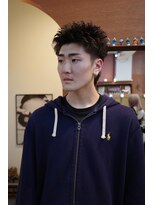 エディ(Edy) メンズスパイキーショートツイストスパイラルパーマ刈り上げ岡山