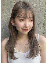 リークフー(Ree cu fuu) 小顔夏カットふんわりレイヤー大人可愛いナチュラルブラウン
