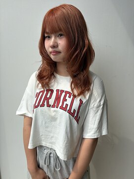 ロックス バイ マグ 松本(rocks BY MAG) 夏カラーブリーチオレンジブラウンレイヤーカット