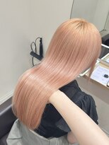 ユウル 横浜(juhl.)&nbsp;ペールオレンジブリーチダブルカラーハイトーンカラー横浜横浜駅