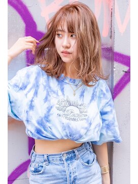 メーヴェ(Mowen) mowen 南堀江 ヌーディーベージュ×愛され×アンニュイロング