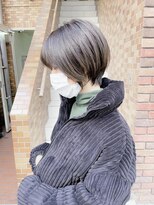 ネオリーブアイム 横浜西口店(Neolive aim)&nbsp;大人可愛い束感艶髪　耳掛けひし形丸みショートボブ【近藤】横浜