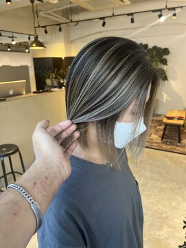 メリー オオサカ(Merly Osaka) まろやかなコントラスト バレイヤージュ_olive beige_