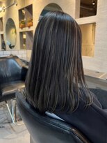 ティダスマイル(tida smile) グレージュハイライト+ロブ