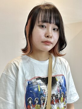 サクラ オモテサンドウ(SAKURA) 小顔ボブ/フェイスレイヤー/ミニボブ/インナーカラーピレンジ