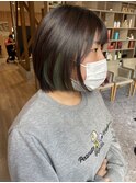 イヤリング×グリーン