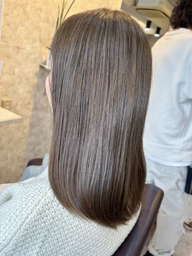 ヘアーエポック(hair epoque) グレーベージュカラーダークアッシュベージュくすみカラー