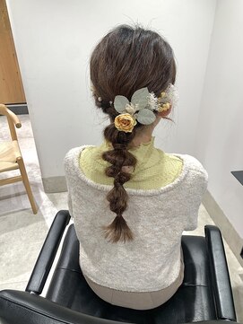 ゴウトゥデイ 渋谷MODI店(GO TODAY) 編みおろしアレンジ ヘアアレンジ ヘアセット <渋谷/渋谷駅>