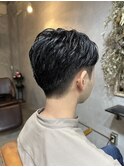 刈り上げアップバングスタイル