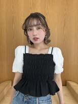 ルーイ(LOUIE) インナーカラー・ハーフアップアレンジ