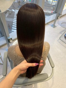 ハニー 町田(HONEY) ナチュラルブラウン　髪質改善レイヤーカット　町田　美髪カラー