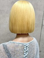 ルノン シェリー(LUNON cheliy)&nbsp;イメチェンヘアスタイルホワイトブロンド外ハネボブ美髪のススメ