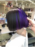 インナーカラー アンブレラカラー バイオレットカラー