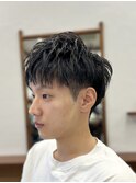 ツーブロショート