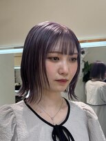 テン バイ アンブルリュクス 池袋(teN +by ambleluxe)&nbsp;ブリーチ/パープル/くびれヘア/ケアブリーチ