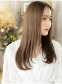 グレーベージュ小顔エアストレートワンカールc7志木20代30代40代