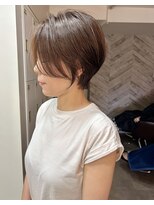 エミヲ 石川町(emiwo)&nbsp;夏にお勧め 柔らかベージュカラー×王道ショート【骨格矯正】