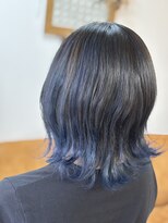 エルフゥ(Elle fou)&nbsp;バレイヤージュ　ブルーカラー